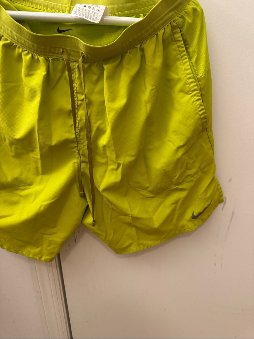 Nike Men’s Neon Yellow Athletic Shorts